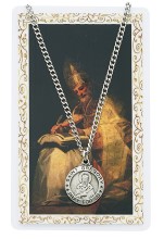 St. Gregory Pewter Patron Saint Pendant