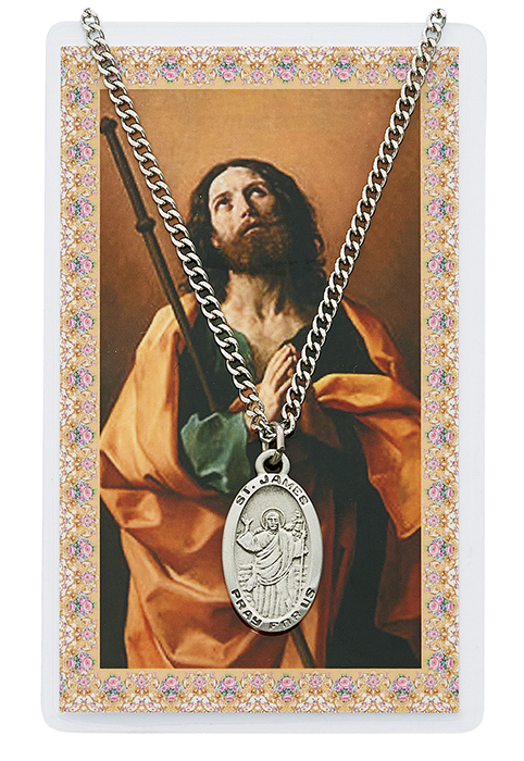 St. James Pewter Patron Saint Pendant