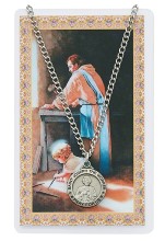 St. Joseph The Worker Pewter Patron Saint Pendant