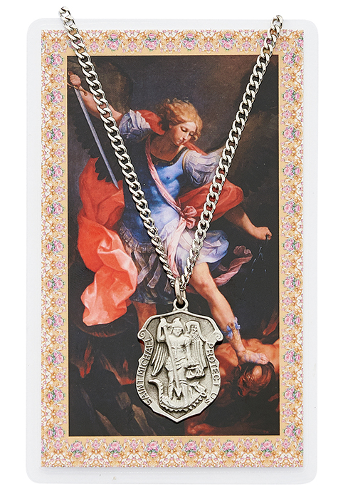 St. Michael (Police) Pewter Patron Saint Pendant