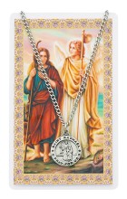 St. Raphael Pewter Patron Saint Pendant