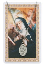 St. Rita Pewter Patron Saint Pendant