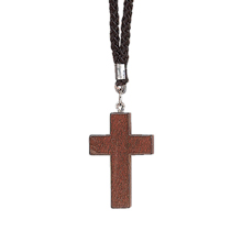 1 1/4" Wood Cross Pendant
