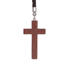 1 3/4" Wood Cross Pendant