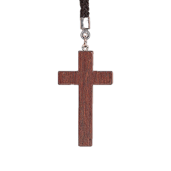 1 3/4" Wood Cross Pendant