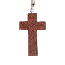 2" Wood Cross Pendant