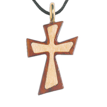 Wooden Cross Pendant
