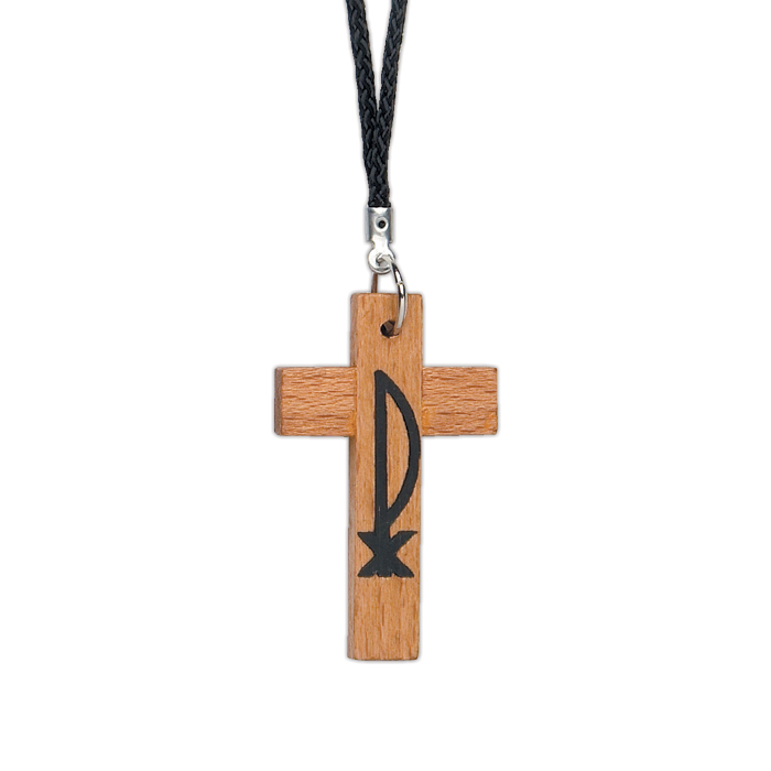 2" Wood Cross Pendant