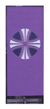 Cross Design Lectern Cover