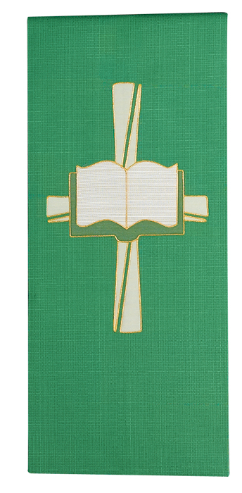 Cross and Bible Lectern Cover