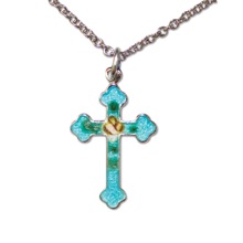 Cloisonne Cross Pendant