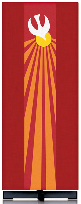 Red Holy Spirit Lectern Cover