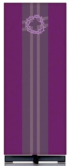 Purple Crown of Thorns Lectern Cover