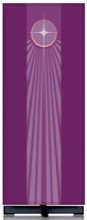 Purple Advent Star Lectern Cover