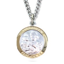 Gold Trimmed St. Joseph Pendant