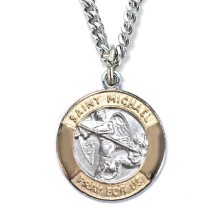 Gold Trimmed St. Michael Pendant