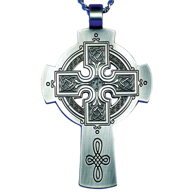 3"Pewter Celtic Pectoral Cross