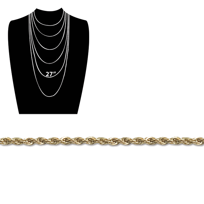 Gold Filled (14kt.) French Rope Chain