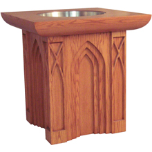 Wooden Baptismal Font