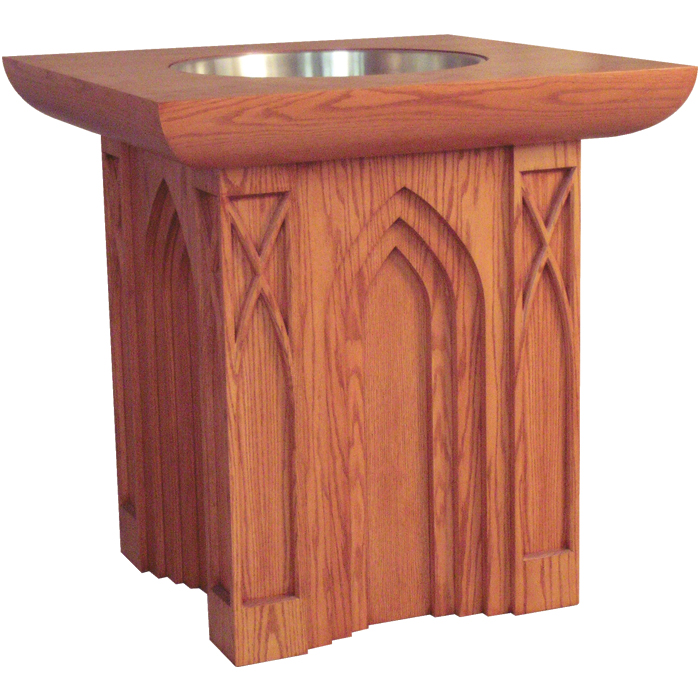 Wooden Baptismal Font