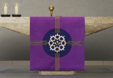Crown Of Thorns Purple Omega Altar Cover
