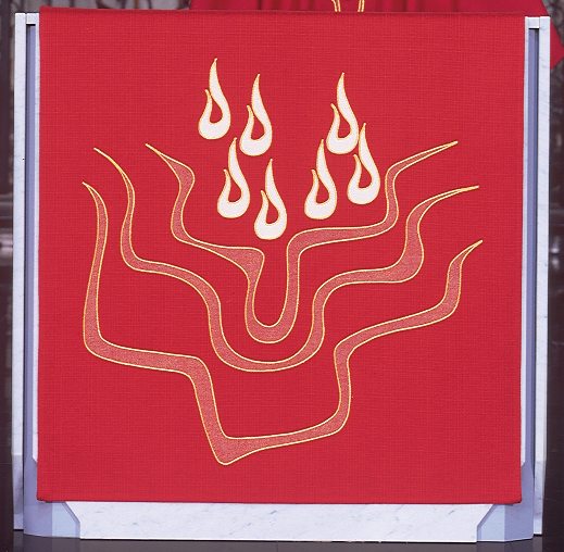 Flame Design Altar Cover