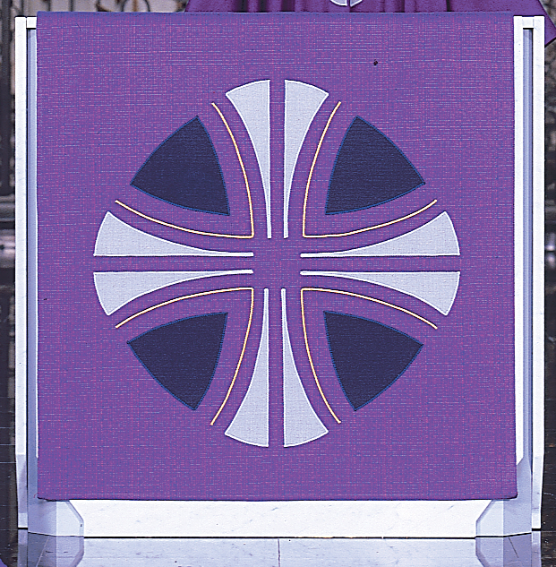 Radiant Cross Lent Altar Cover