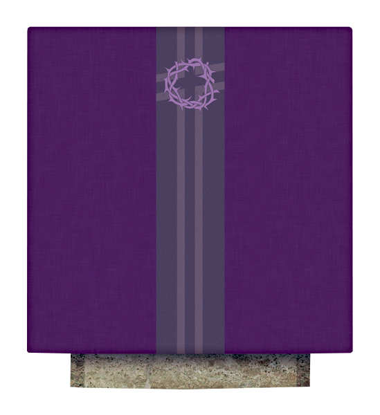 Purple Crown of Thorns Altar Cover