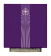 Purple Advent Star Altar Cover