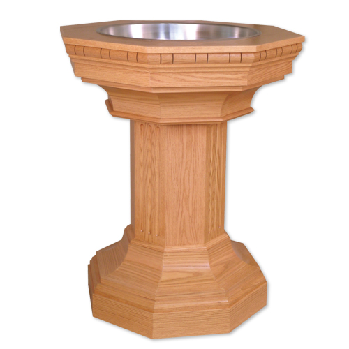 Wooden Baptismal Font