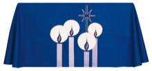 Advent Candles and Star Full Laudian Frontal