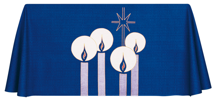 Advent Candles and Star Full Laudian Frontal