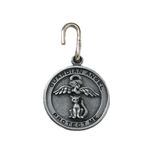 Guardian Angel Cat Collar Medal