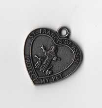 St Francis Pewter Pet Medal