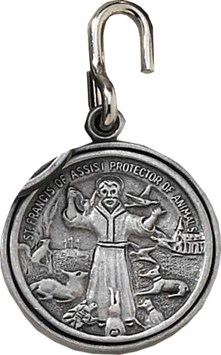 St. Francis Assisi Pet Collar Medal