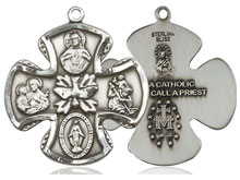 Sterling Silver Large Cruciform Medal