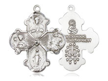 Sterling Silver Cruciform Medal