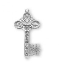 Sterling Silver Key of Heaven 4 Way Medal
