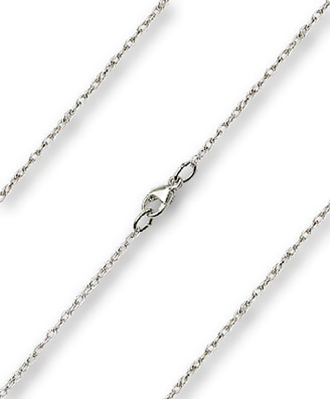 thumbnail image 2 of Genuine 925 Sterling Silver Lite Rope Chain Necklace - Hallmarked, Various Lengths Available 2 of 3