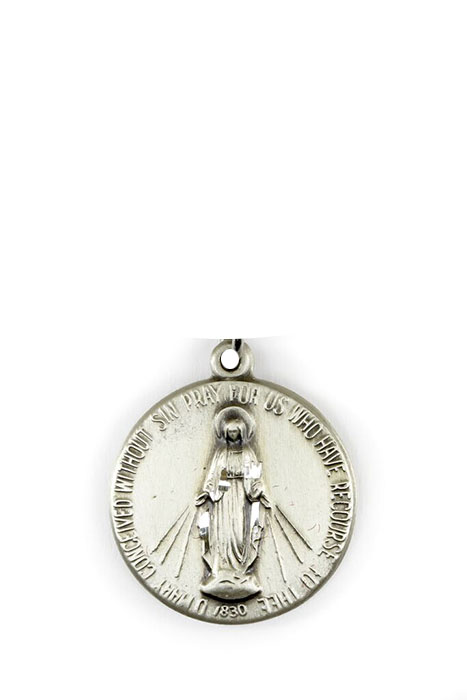 Miraculous Medal Sterling Silver