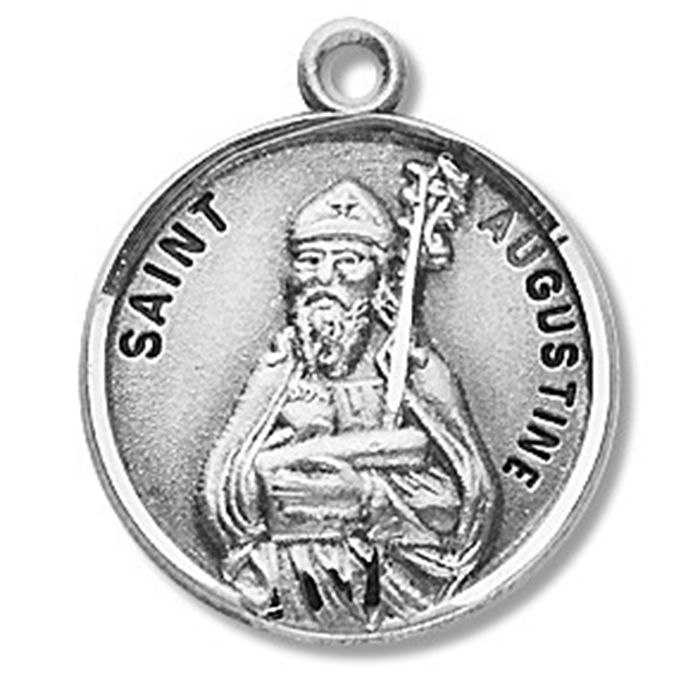 St. Augustine Sterling Silver Medal