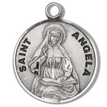 St. Angela Sterling Silver Medal