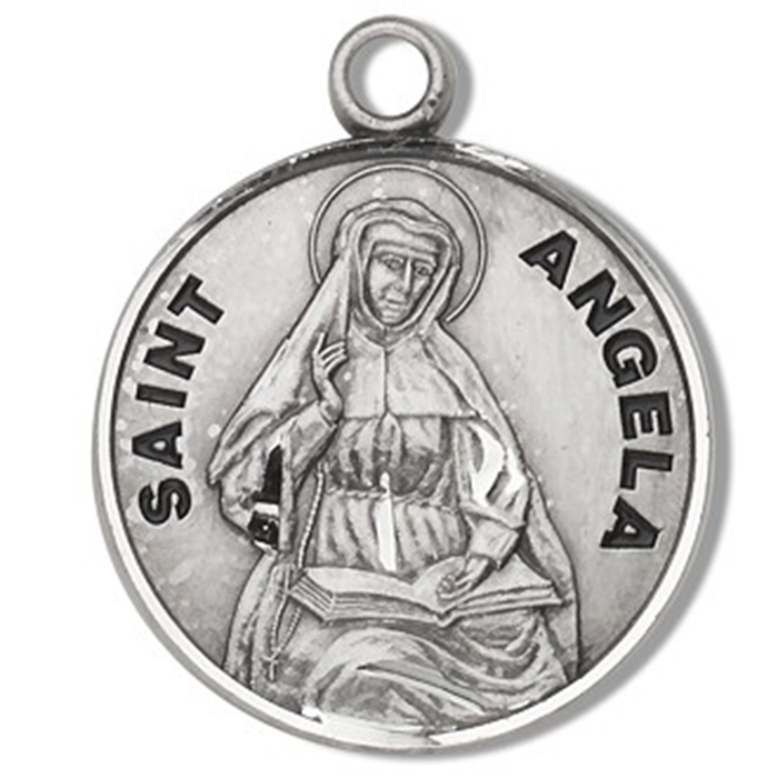 St. Angela Sterling Silver Medal