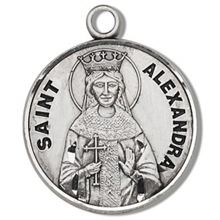 St. Alexandra Sterling Silver Medal