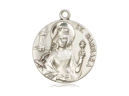 St. Barbara Medal Sterling