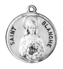 St. Blanche Sterling Silver Medal