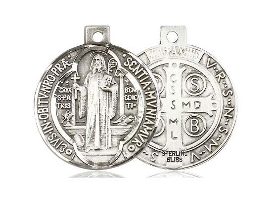 St. Benedict Sterling Silver Medal