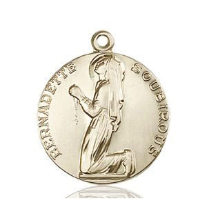 St. Bernadette Medal Gold-Filled