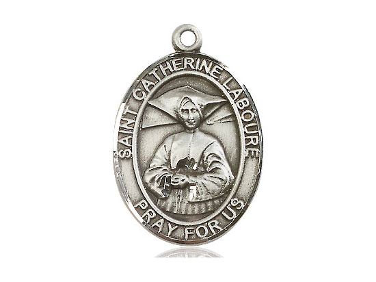 St. Catherine Laboure Sterling Sliver  Medal