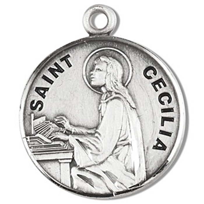 St. Cecilia Sterling Silver Medal